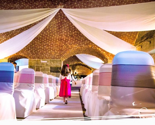 Polhawn Fort inside weddings
