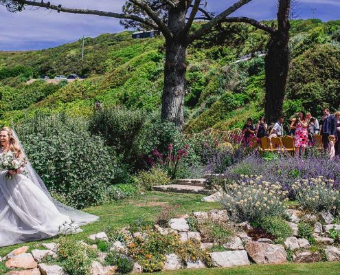 Polhawn fort garden weddings on the cornish coast