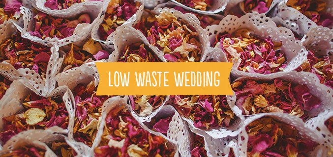 low waste sustainable polhawn fort wedding
