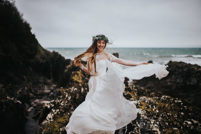 ENCHANTED RELAXED WEDDING CORNWALL POLHAWN FORT
